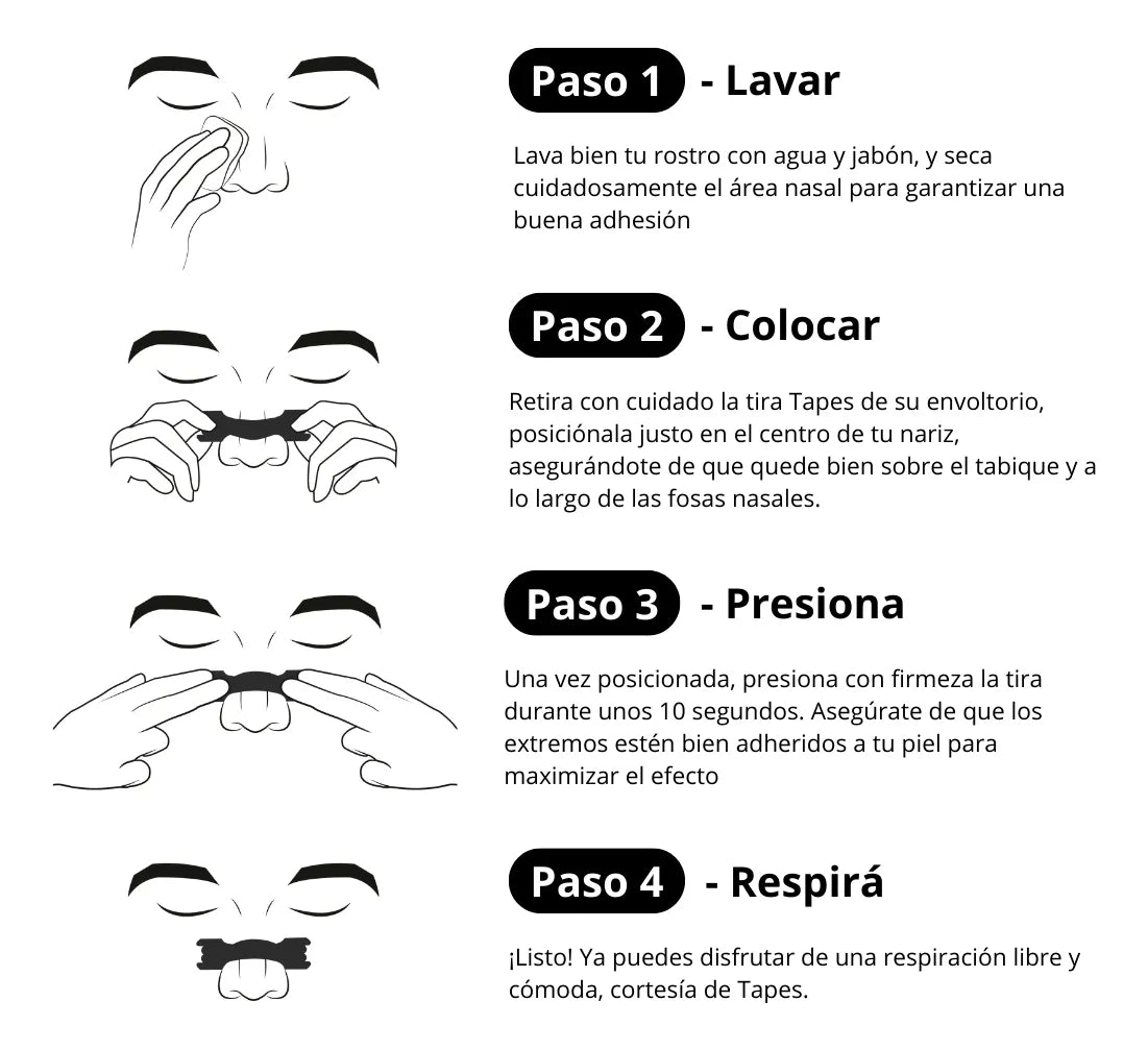 Banditas Nasales x30